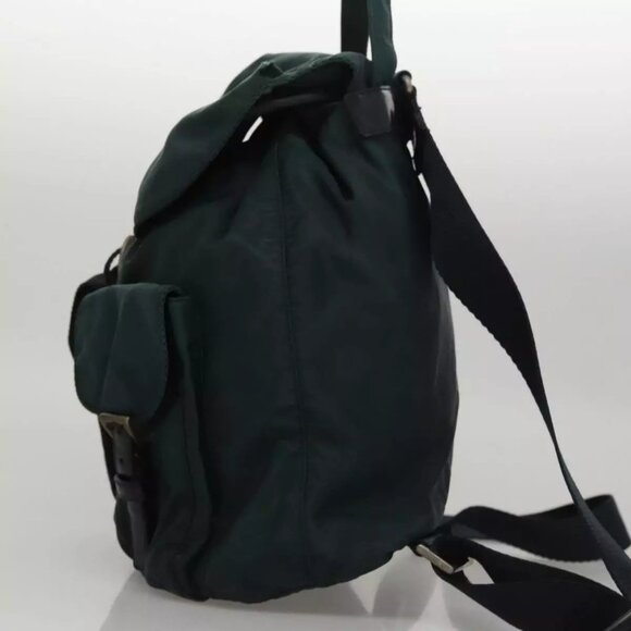 PRADA Backpack Nylon Green Auth 108311 - Picture 3 of 16